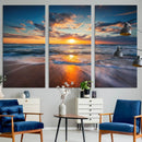 Beautiful Sunset over the Horizon Beach Canvas Wall Art by MyGreatCanvas | Canvas Wall Art Prints | Photo Prints & Wall Decor