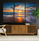 Beautiful Sunset over the Horizon Beach Canvas Wall Art by MyGreatCanvas | Canvas Wall Art Prints | Photo Prints & Wall Decor