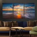 Beautiful Sunset over the Horizon Beach Canvas Wall Art by MyGreatCanvas | Canvas Wall Art Prints | Photo Prints & Wall Decor
