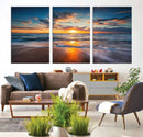 Beautiful Sunset over the Horizon Beach Canvas Wall Art by MyGreatCanvas | Canvas Wall Art Prints | Photo Prints & Wall Decor