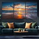 Beautiful Sunset over the Horizon Beach Canvas Wall Art by MyGreatCanvas | Canvas Wall Art Prints | Photo Prints & Wall Decor