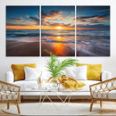 Beautiful Sunset over the Horizon Beach Canvas Wall Art by MyGreatCanvas | Canvas Wall Art Prints | Photo Prints & Wall Decor