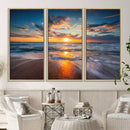 Beautiful Sunset over the Horizon Beach Canvas Wall Art by MyGreatCanvas | Canvas Wall Art Prints | Photo Prints & Wall Decor