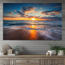 Beautiful Sunset over the Horizon Beach Canvas Wall Art by MyGreatCanvas | Canvas Wall Art Prints | Photo Prints & Wall Decor