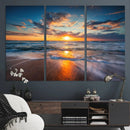 Beautiful Sunset over the Horizon Beach Canvas Wall Art by MyGreatCanvas | Canvas Wall Art Prints | Photo Prints & Wall Decor