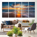 Beautiful Sunset over the Horizon Beach Canvas Wall Art by MyGreatCanvas | Canvas Wall Art Prints | Photo Prints & Wall Decor