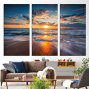 Beautiful Sunset over the Horizon Beach Canvas Wall Art by MyGreatCanvas | Canvas Wall Art Prints | Photo Prints & Wall Decor