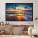 Beautiful Sunset over the Horizon Beach Canvas Wall Art by MyGreatCanvas | Canvas Wall Art Prints | Photo Prints & Wall Decor