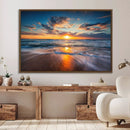 Beautiful Sunset over the Horizon Beach Canvas Wall Art by MyGreatCanvas | Canvas Wall Art Prints | Photo Prints & Wall Decor
