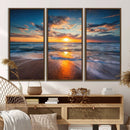 Beautiful Sunset over the Horizon Beach Canvas Wall Art by MyGreatCanvas | Canvas Wall Art Prints | Photo Prints & Wall Decor
