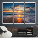 Beautiful Sunset over the Horizon Beach Canvas Wall Art by MyGreatCanvas | Canvas Wall Art Prints | Photo Prints & Wall Decor