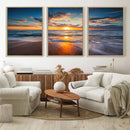 Beautiful Sunset over the Horizon Beach Canvas Wall Art by MyGreatCanvas | Canvas Wall Art Prints | Photo Prints & Wall Decor
