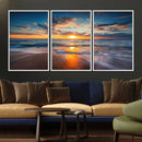Beautiful Sunset over the Horizon Beach Canvas Wall Art by MyGreatCanvas | Canvas Wall Art Prints | Photo Prints & Wall Decor