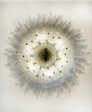 Beautifully Murano Palmette Transparent Chandelier