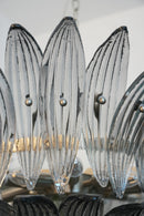 Beautifully Murano Palmette Smoked Chandelier