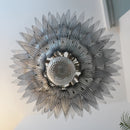Beautifully Murano Palmette Smoked Chandelier