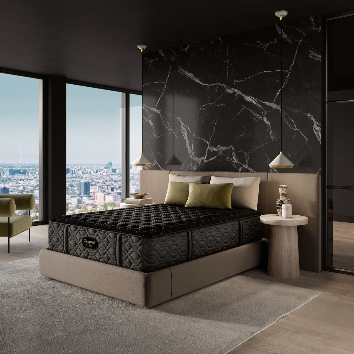 Black Series Three Firm, installed in a room
