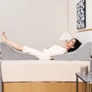 Bed Wedge Pillow Back Support Triangle Reading Pillow with Detachable Cover-Gray by LJGDeals