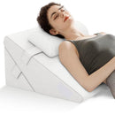 3 Pieces Bed Wedge Pillow Set with Air Memory Foam by LJGDeals