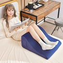 Bed Wedge Pillow with Tablet Pillow Stand and Side Pockets-Navy by DirectDeals