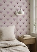 Light Pink Coquette Preppy Bow Fan Wallpaper