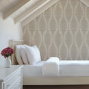 Ogee Sketchy Ovals Wallpaper - Light Brown