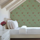 Sage Heritage Heirloom Floral Wallpaper