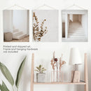 3 Piece Boho Architectural Wall Art. Eucalyptus, Stairway by Wall Art Set