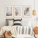 3 Piece Boho Architectural Wall Art. Eucalyptus, Stairway by Wall Art Set