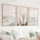 Beige Boho Beach Wall Art. Set of 3 Prints by Wall Art Set