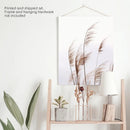 Beige Dried Grass Print. Summer Field by Wall Art Set