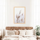 Beige Dried Grass Print. Summer Field by Wall Art Set