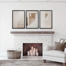 Beige Architectural Wall Art Prints. Light Tones Stairways by Wall Art Set
