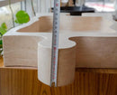 Natural Stone Beige Travertine Puzzle Vessel Sink 16x27.5 Inch