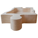 Natural Stone Beige Travertine Puzzle Vessel Sink 16x27.5 Inch