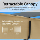 10 x 12 Feet Outdoor Aluminum Retractable Pergola Canopy Shelter Grape Trellis by LJGDeals