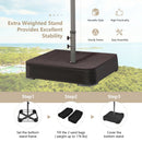 15 Feet Double-Sided Patio Umbrella with 48 LED Lights by LJGDeals