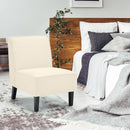Modern Armless Accent Sofa Chair with Rubber Wood Legs by LJGDeals