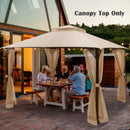 10 x 12 Feet Gazebo Replacement Top with Air Vent and Drainage Holes by LJGDeals