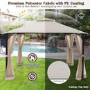10 x 12 Feet Gazebo Replacement Top with Air Vent and Drainage Holes by LJGDeals