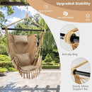 Hanging Rope Swing Chair with Soft Pillow and Cushions by LJGDeals