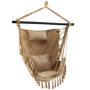 Hanging Rope Swing Chair with Soft Pillow and Cushions by DirectDeals