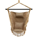 Hanging Rope Swing Chair with Soft Pillow and Cushions by DirectDeals