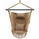 Hanging Rope Swing Chair with Soft Pillow and Cushions by LJGDeals