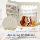 Freestanding Lockable Jewelry Armoire with Full-Length Mirror and 6 LED Lights by LJGDeals