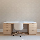 Beige Minimalist Wavy Line Wallpaper