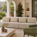 Beige Stripe Outdoor Cushion Covers – 2 Pack | Neutral Patio Pillow Covers | Fits IKEA Duvholmen & Kuddarna