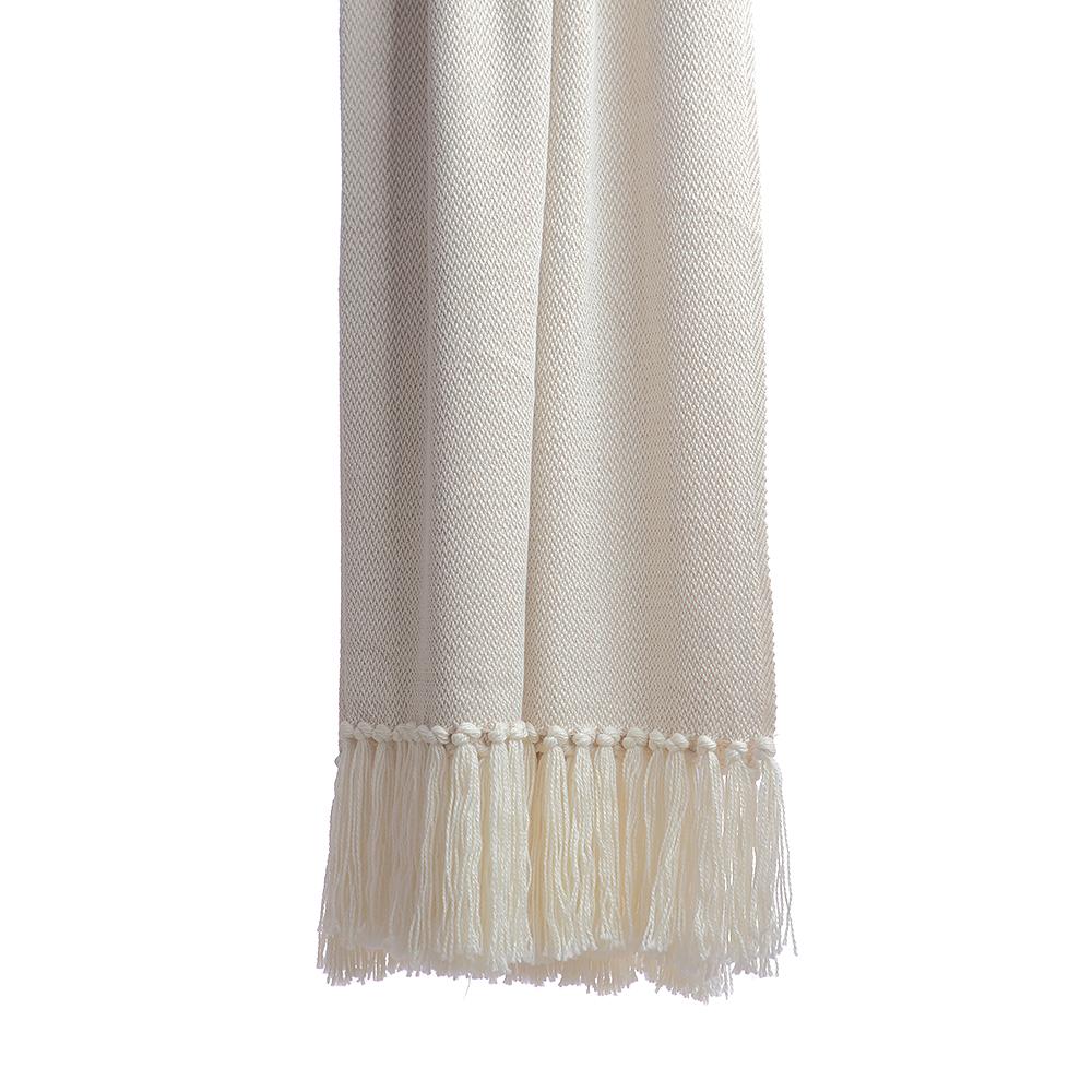 Melange Ivory Luxury Throw Blanket, photo 3 of 3