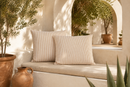 Beige Stripe Outdoor Cushion Covers – 2 Pack | Neutral Patio Pillow Covers | Fits IKEA Duvholmen & Kuddarna