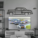 1954 Bel Air Detailed Metal Car Wall Art - MT0031